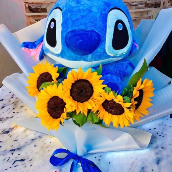 Stich y girasoles